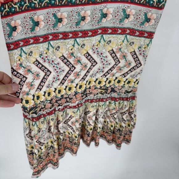 O'Neill Women’s Tank Floral Maxi Sundress Size Small Byron Mixed Print Ruffles - Picture 8 of 13